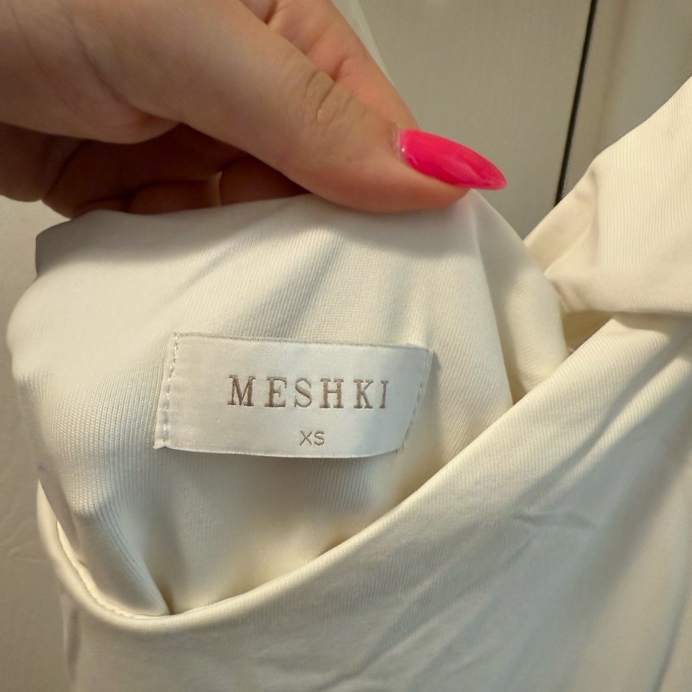 Meshki White XS Chloe Cut Out Maxi Dress - Picture 5 of 8